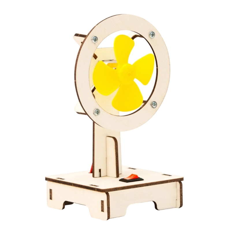 Science Project Physics - Handwerk Wetenschapsexperiment Elektrische ventilator Modelset Houten