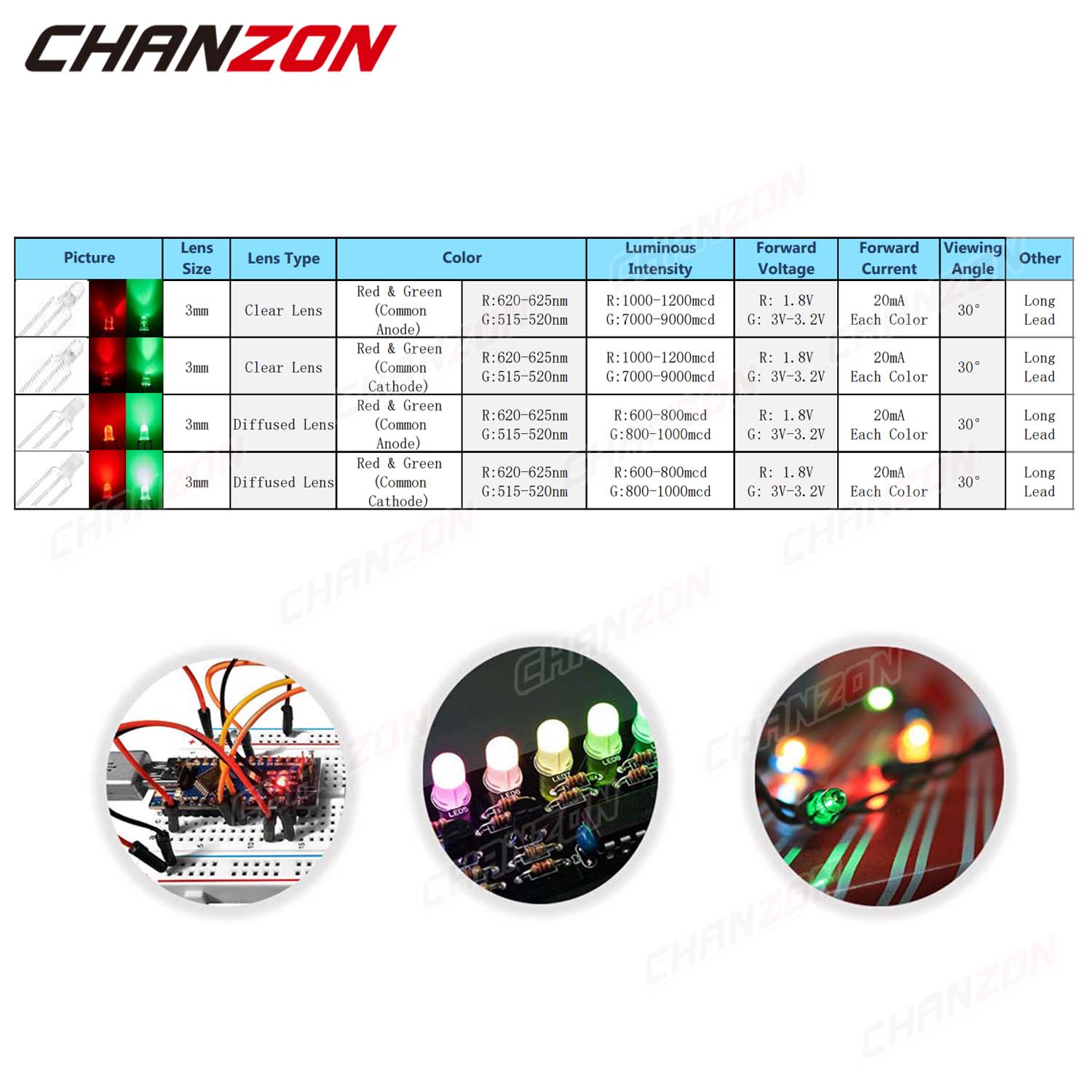 Bicolor 3 mm LED Light Emittin - Hobby Is Science recensie en prijs