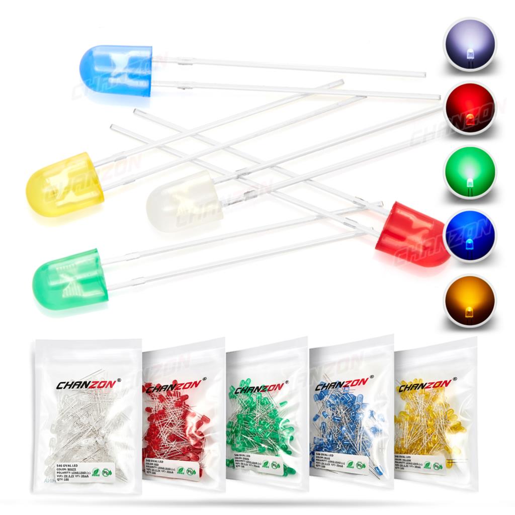100 Stuks 5mm Ovale LED Diode  - Hobby Is Science recensie en prijs